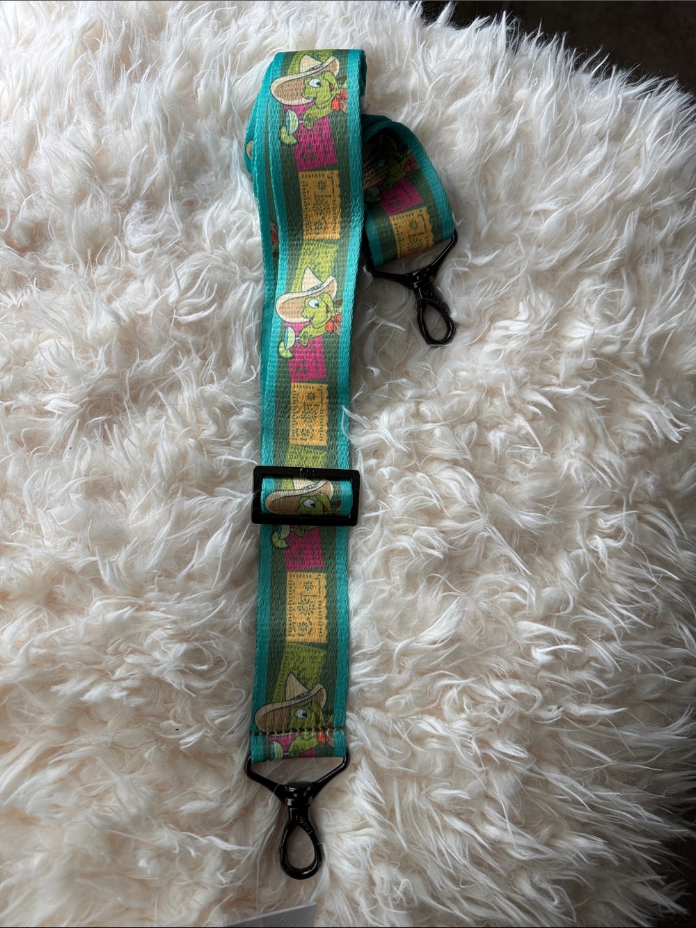 lug Teal Cartoon Print Adjustable Bag Strap